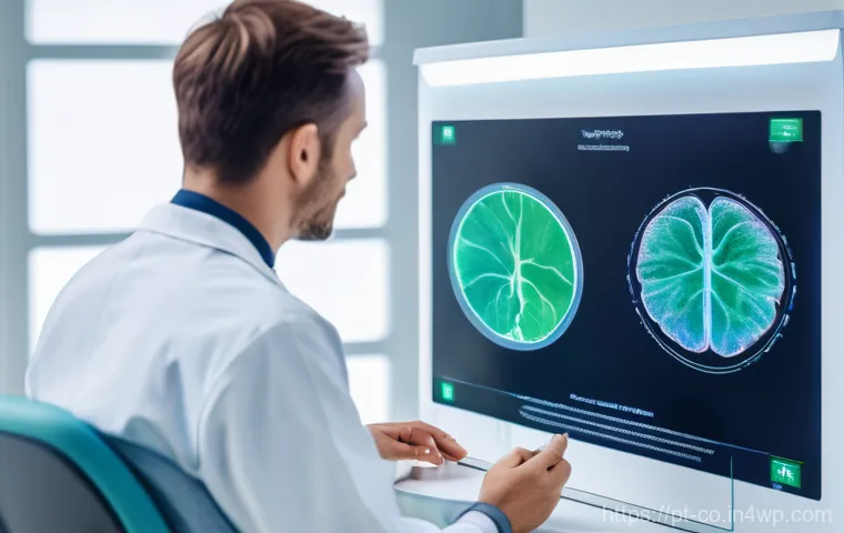합성생물학의 연구 성과 및 사회적 가치 - Personalized Medicine in a Futuristic Clinic**
A vibrant, hyper-realistic image set in a sleek, min...