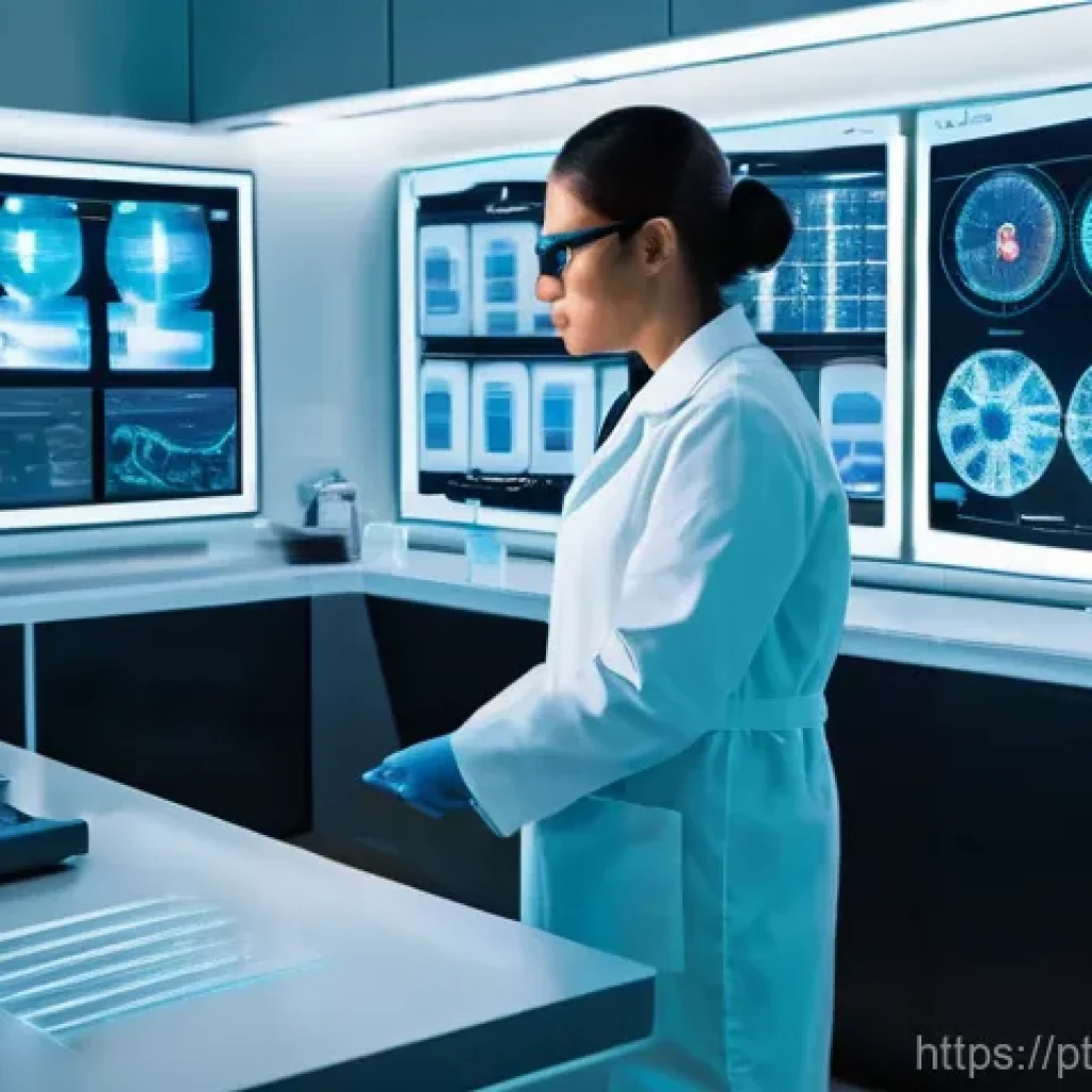 합성생물학의 혁신적 사례 분석 - **Prompt 1: Personalized Medicine and Scientific Breakthroughs**
"A bright, sterile, and futuris...
